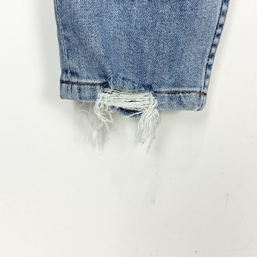 Reformation High Rise Skinny Jeans 27 Light Wash Distressed Minimalist Y2K Denim - Picture 10 of 12